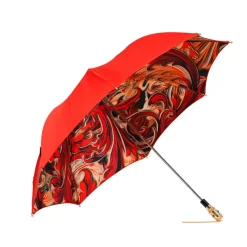Abstract Red Radiance: Exclusive Umbrella with Abstract Design in Red