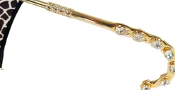 Animalier giraffato - Ombrello elegante e impreziosito da 14 grandi cr