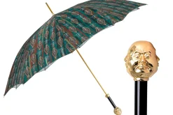 Artistic Paisley Umbrella with Luxurious "The Four Noble Truths" Handl
