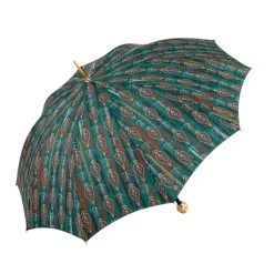 Artistic Paisley Umbrella with Luxurious "The Four Noble Truths" Handl