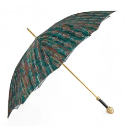Artistic Paisley Umbrella with Luxurious "The Four Noble Truths" Handl