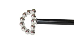 Bastone brillante con sfere e cristalli - placcato Argento925