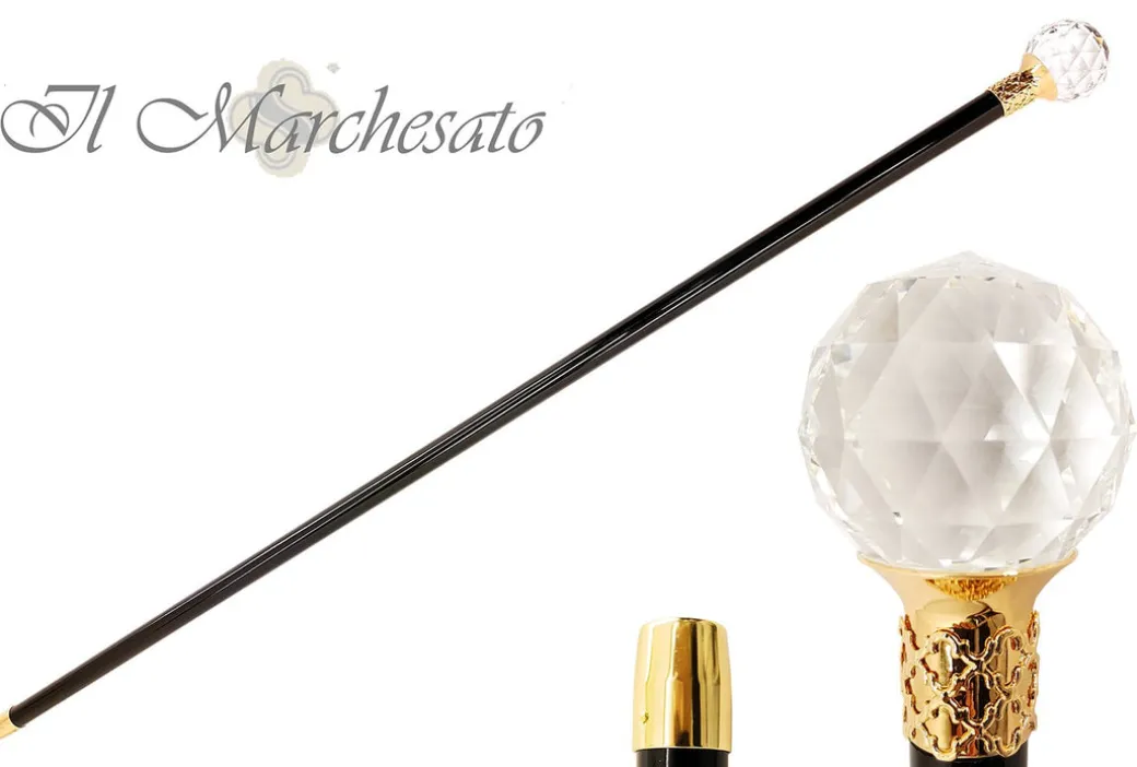 Bastone con pomello maestoso Swarovski Crystal