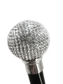 Bastone con Sfera tempestata di cristalli Swarovski