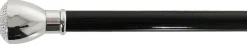Bastone da cerimonia elegante con pomolo abbellito con cristalli e ame