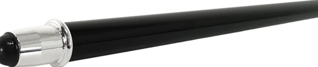 Bastone da cerimonia elegante con pomolo abbellito con cristalli e ame