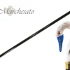 Bastone da collezione con impugnatura cigno smaltato