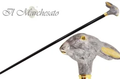Bastone da collezione Lepre Smaltata a mano