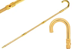 Bastone da passeggio di lusso tempestato di cristalli Swarovski