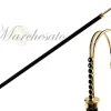 Bastone da passeggio pregiato - Cristalli Swarovski neri