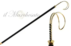 Bastone da passeggio pregiato - Cristalli Swarovski neri