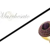 Bastone di lusso - pomo con cristalli di fucsia