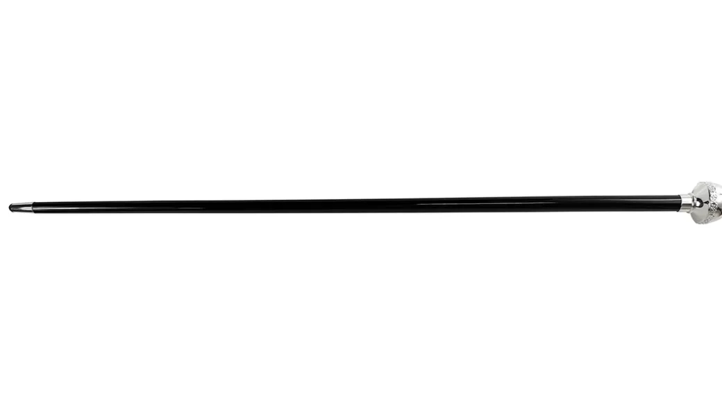 Bastone elegante con pomolo placcato argento