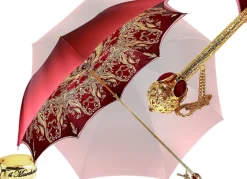 Beautiful Red Women's Umbrella con Stampato Peacock Design Hight Quality Luxury Umbrella
