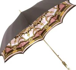 Beautiful Red Women's Umbrella con Peacock Design Hight Quality Luxury Umbrella