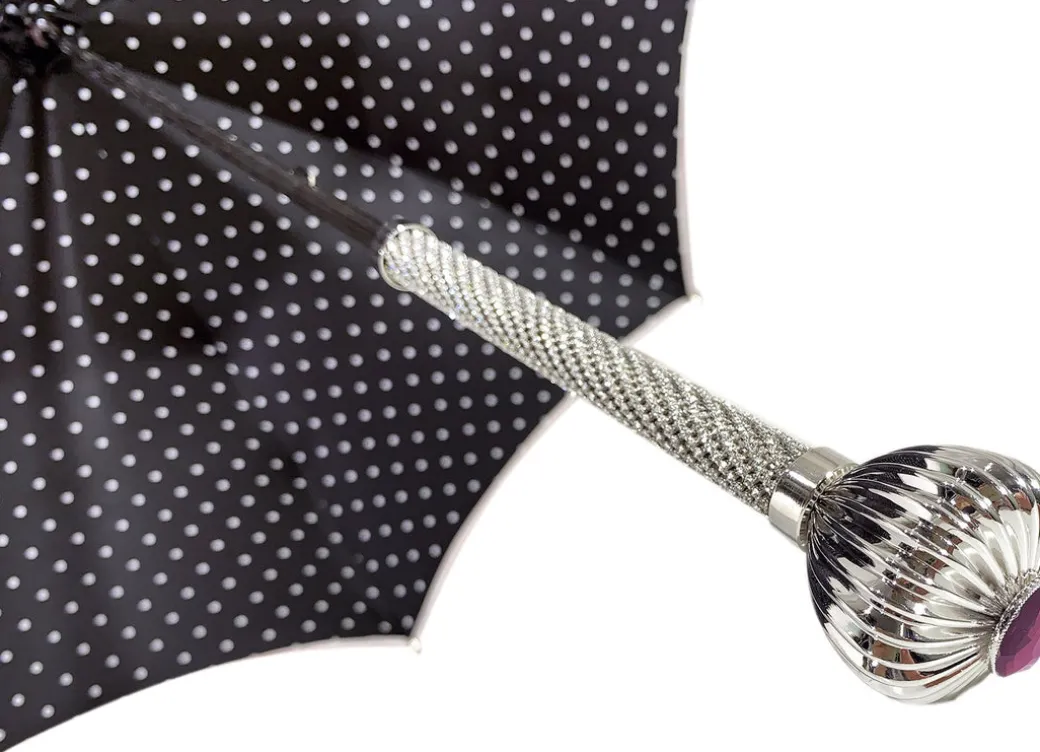 Beautiful Red Women's Umbrella con Peacock Design Hight Quality Luxury Umbrella