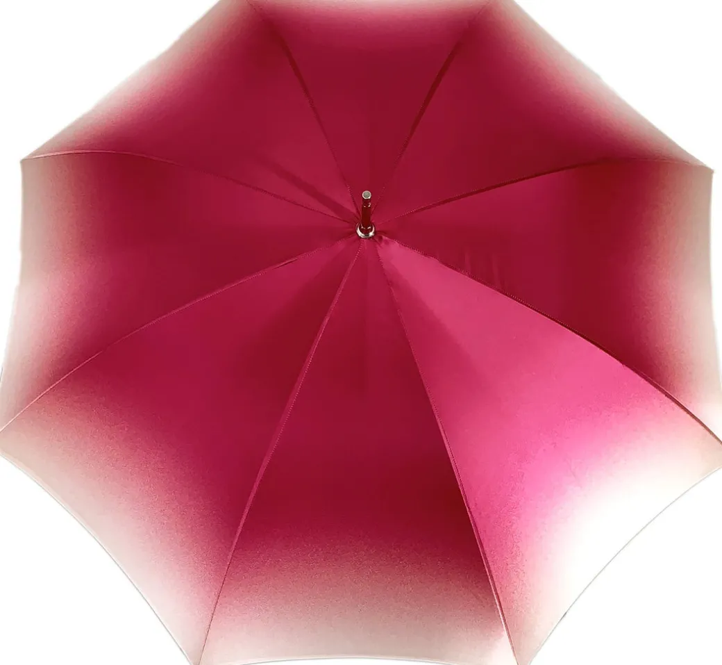 Beautiful Red Women's Umbrella con Peacock Design Hight Quality Luxury Umbrella
