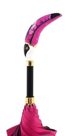 Beautifull ombrello di tucano di baldacchino doppio in una fucsia di pendenza lussuosa ombrello alla moda