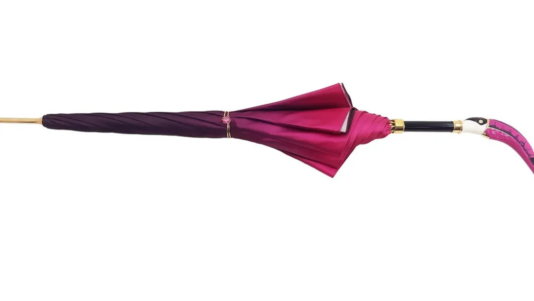 Beautifull ombrello di tucano di baldacchino doppio in una fucsia di pendenza lussuosa ombrello alla moda