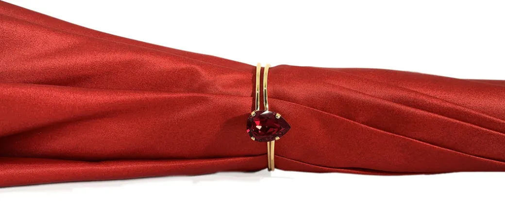 Bella ombrello da donna rossa con stampato Pavone Design Hight qualità di lusso ombrello