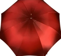Bella ombrello da donna rossa con stampato Pavone Design Hight qualità di lusso ombrello