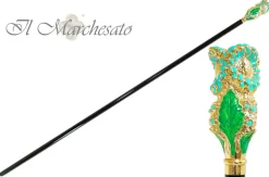 Bellissimo fiore smaltato - Bastone da passeggio