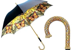 Bellissimo ombrello a doppio baldacchino con design a farfalla