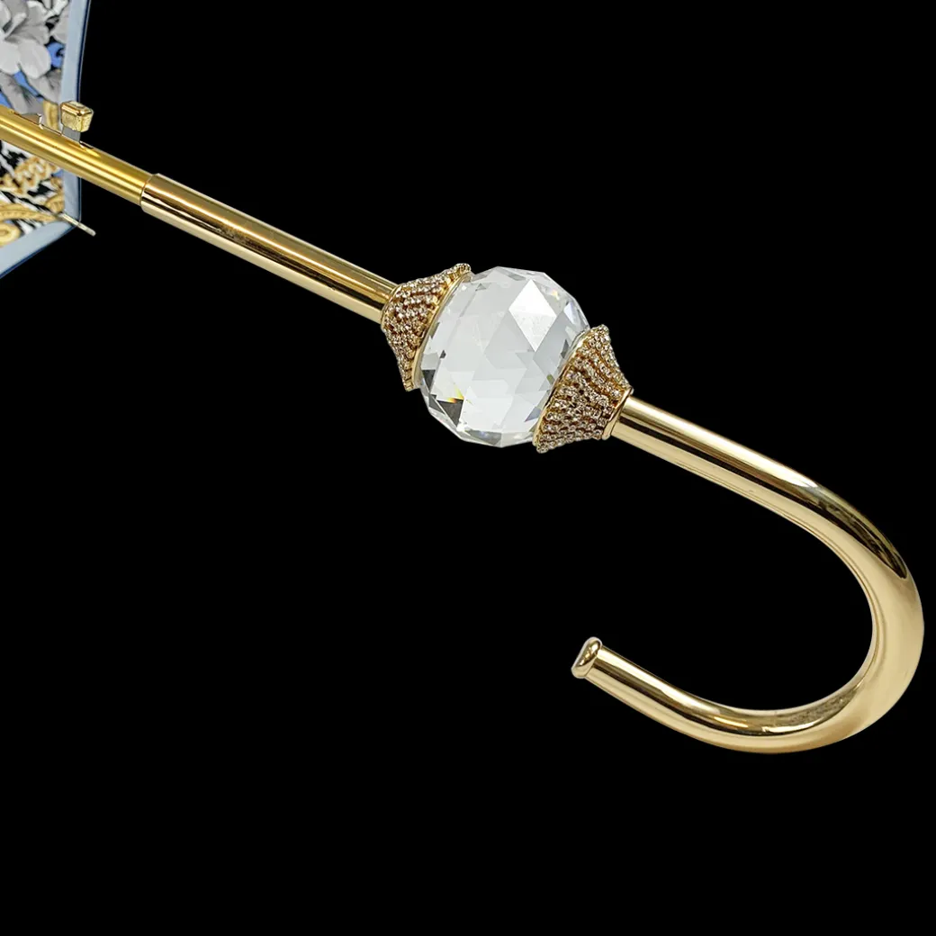Bellissimo Ombrello con Sfera di Cristallo Swarovski