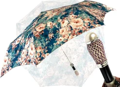 Bellissimo ombrello pieghevole con stampa floreale