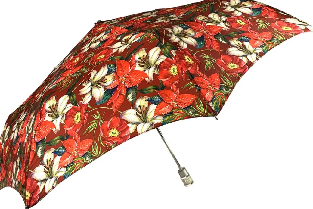 Bellissimo Ombrello Pieghevole Con Motivo A Fiori