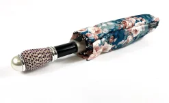Bellissimo ombrello pieghevole con stampa floreale