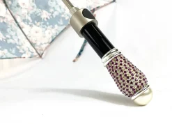 Bellissimo ombrello pieghevole con stampa floreale