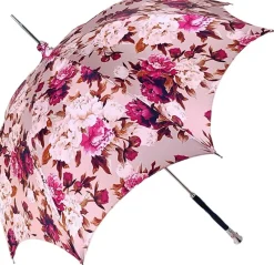 Bellissimo parasole rosa fiorito