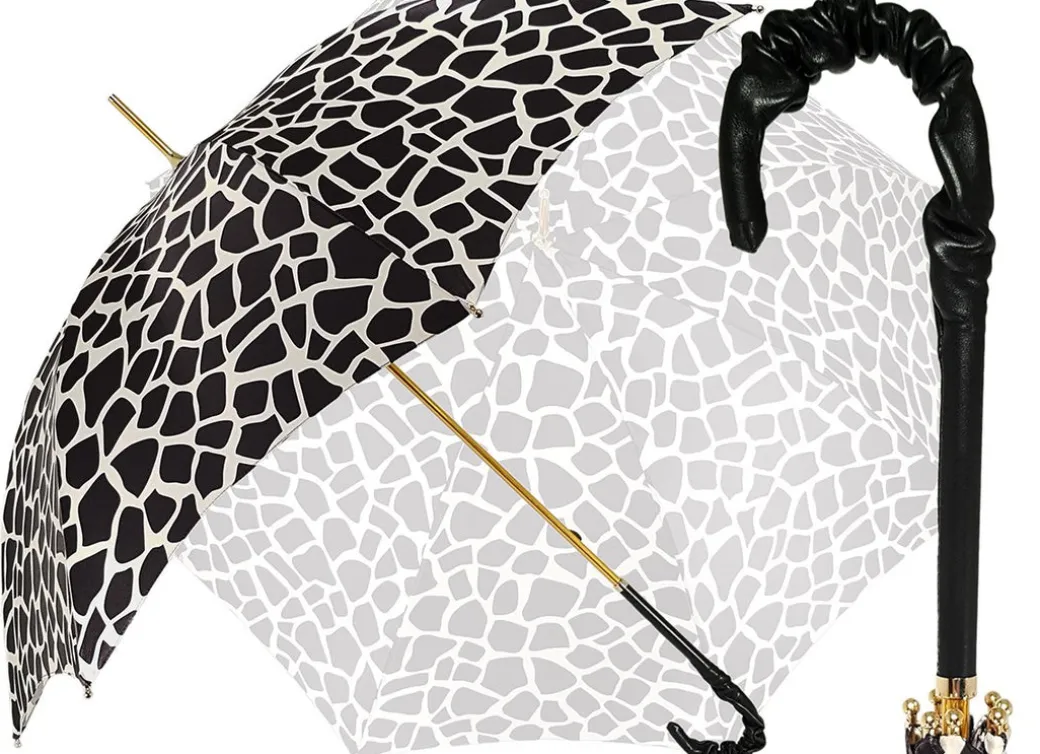 Bianco e nero - Ombrello da donna classico
