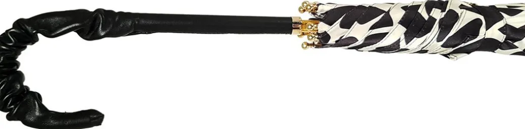 Bianco e nero - Ombrello da donna classico