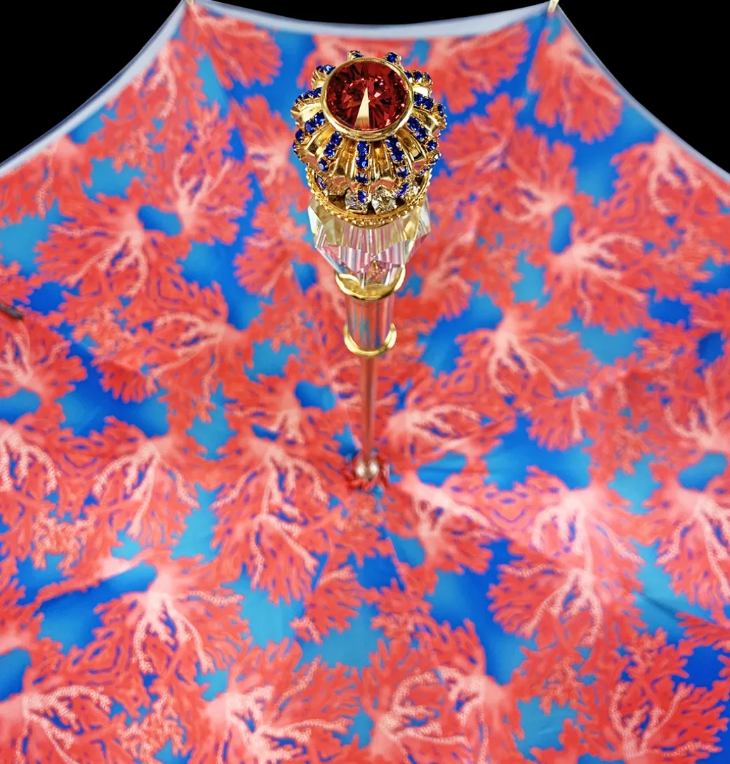 Blu fantastico con design di corallo "35fili"