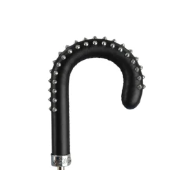 Blue Umbrella with Textured Scales and Rock-Style Studded Handle