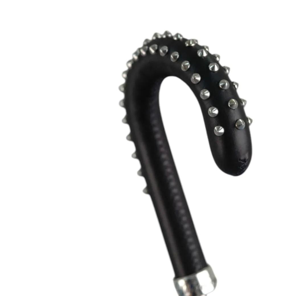 Blue Umbrella with Textured Scales and Rock-Style Studded Handle