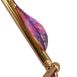 Blushing Elegance: Pink Umbrella with Delicate Floral Accents
