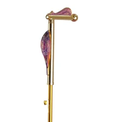 Blushing Elegance: Pink Umbrella with Delicate Floral Accents