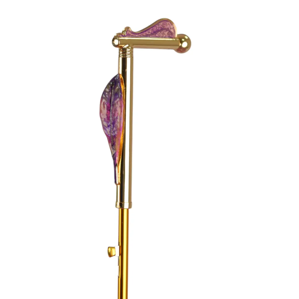 Blushing Elegance: Pink Umbrella with Delicate Floral Accents