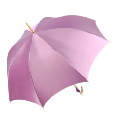 Blushing Elegance: Pink Umbrella with Delicate Floral Accents