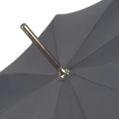 Carnival of Shadows: Grey Umbrella with Intricate Clown Handle