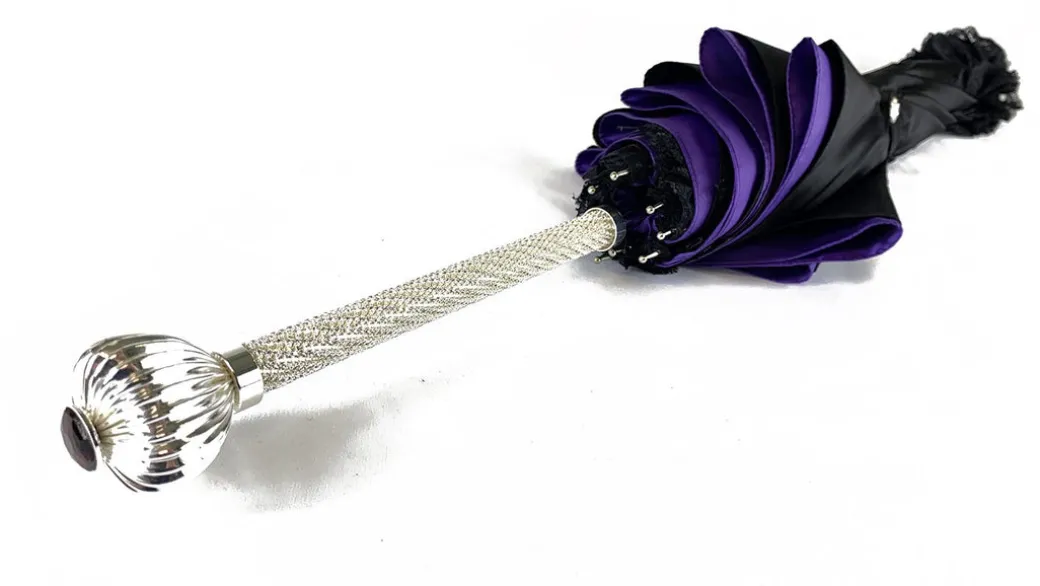 Collezione limitata - ombrello con pizzo nero - esclusivo "ilMarchesat