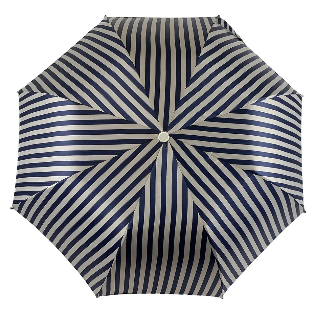 Collezione pieghevole da uomo a righe grigio e blu