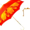 Colorful Handcrafted Umbrella with Flower, Made in Italy