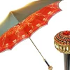 Crema e ombrello rosso con design esclusivo