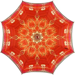 Crema e ombrello rosso con design esclusivo