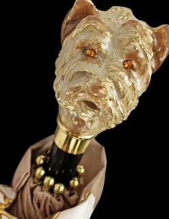 Crema elegante con cane smaltato