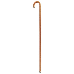 Crook Walking Cane Encrust di cristalli arancioni